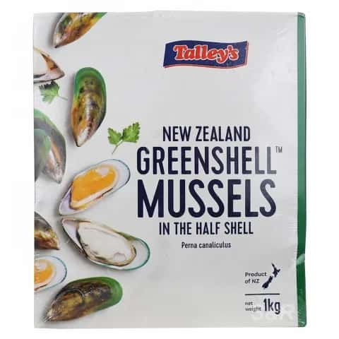 Talleys Greenshells Mussels 1kg