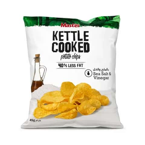 Master Kettle Cooked Chips Salt and Vinegar 45g
