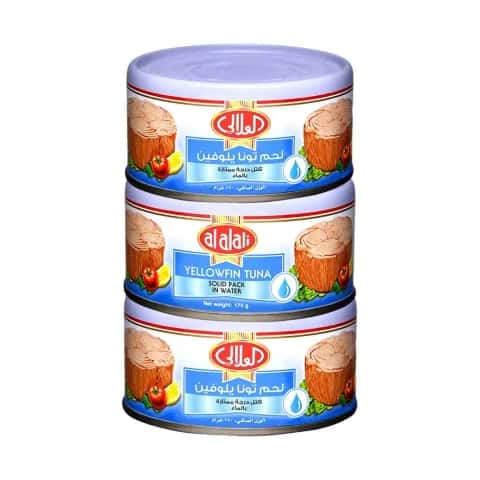 Al Alali Yellowfin Tuna in Water 3 x 170g