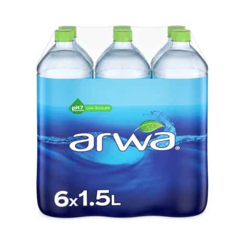 Arwa Bottled Water 6 x 1.5L
