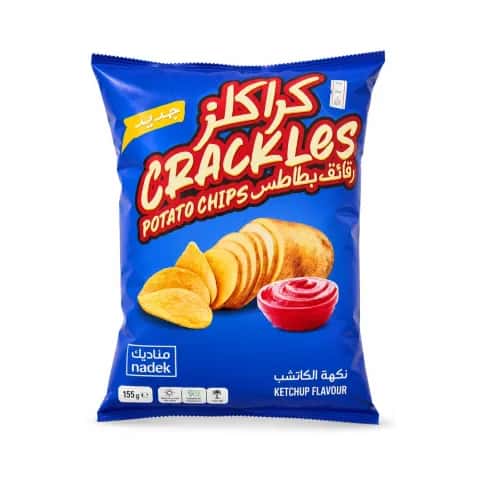 Potato Chips Ketchup Flavor 155g Crackles