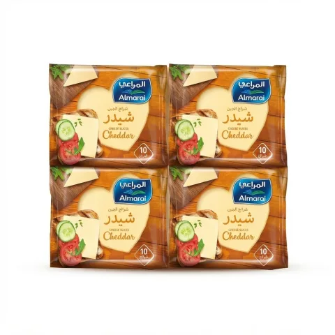 Almarai Cheese Slices Cheddar 4 x 200g