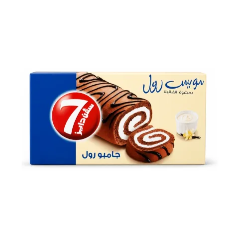 7Days Swiss Roll with Vanilla 6 x 55g