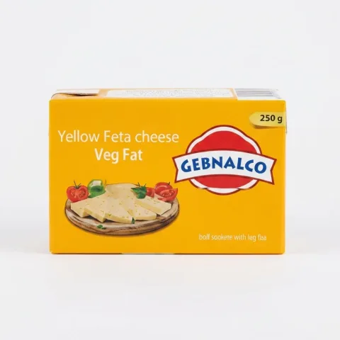Feta Cheese Yellow Vegetable Fat 250g Gebnalco