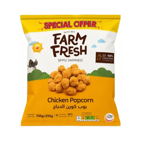 Farm Fresh Chicken Popcorn 1kg