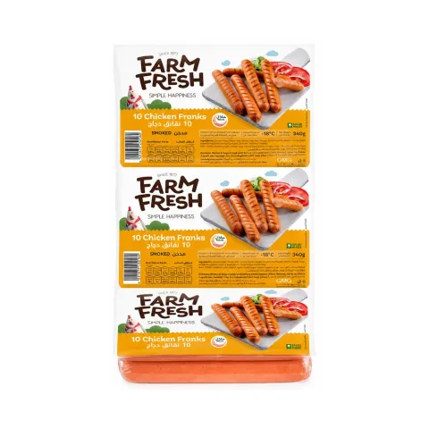 Farm Fresh Chicken Franks 3 x 340g