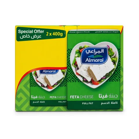 Almarai Feta Cheese Full Fat 2 x 400g