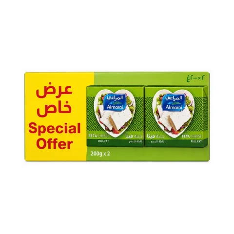Almarai Feta Cheese Full Fat 2 x 200g