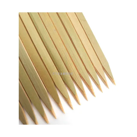Flat Bamboo Skewers 14Inch 4Mm Akc