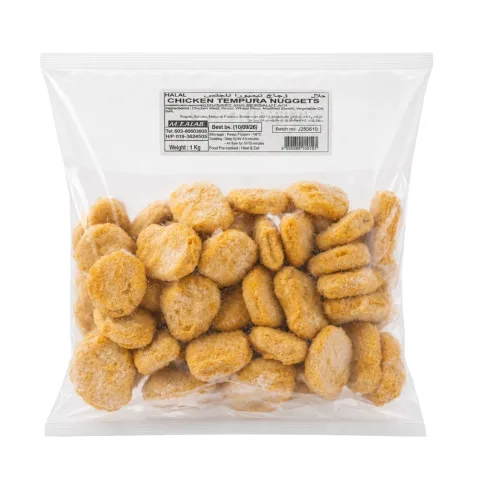 Al Falaq Breaded Chicken Tempura Nuggets 1kg