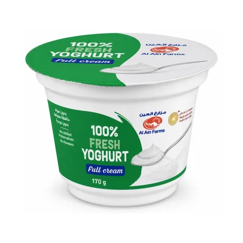 Al Ain Farms Fresh Yoghurt Full Cream 170g