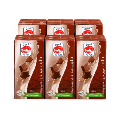 Al Ain Farms Chocolate Milk Full Cream UHT 6 x 180ml