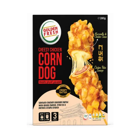 Golden Fresh Cheesy Chicken Corndogs 280g