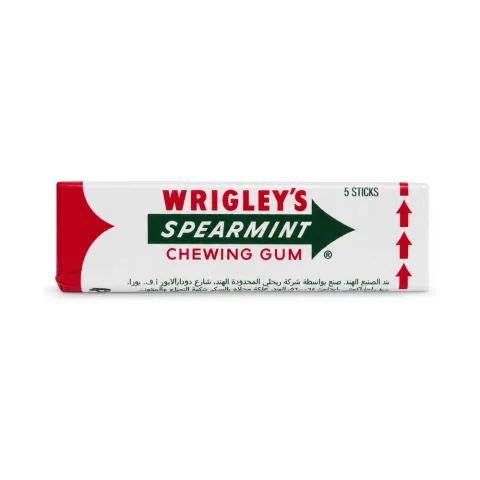 Wrigley's Spearmint Chewing Gum 5 Pieces 34g