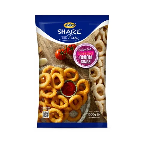Aviko Breaded Onion Rings 1kg