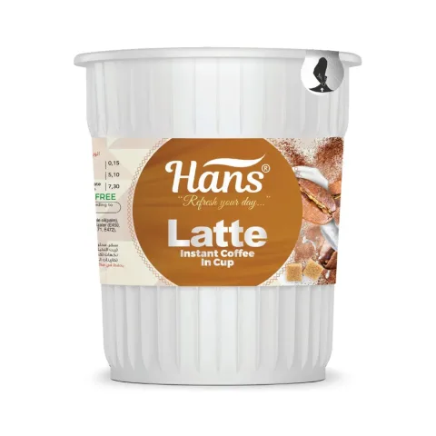 Instant Coffee Latte 6 x 20g 120g Hans