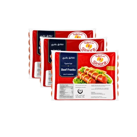Siniora Beef Franks 3 x 320g