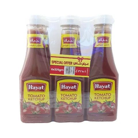 Tomato Ketchup 6 x 325g Hayat