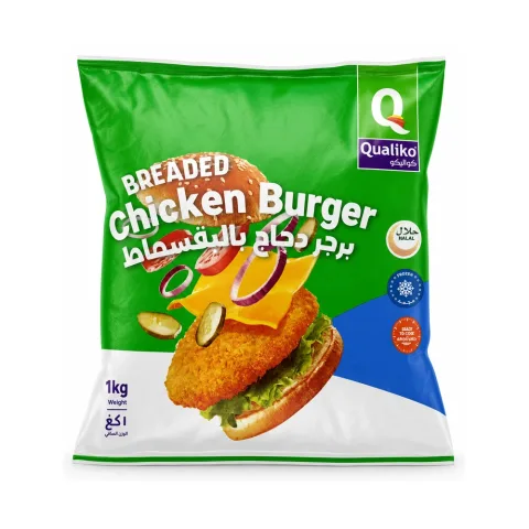 Qualiko Breaded Chicken Burger 1kg