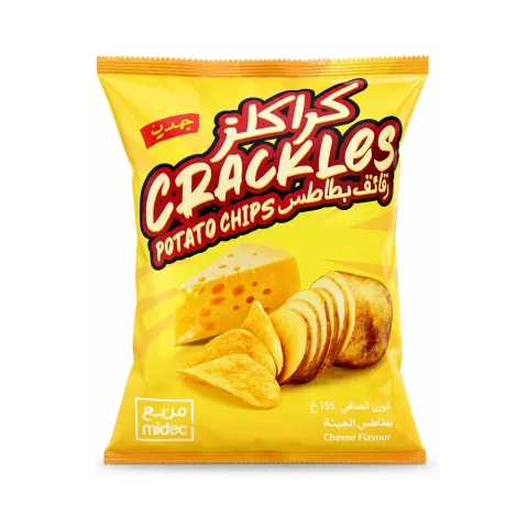 Potato Chips Cheese Flavor 155g Crackles